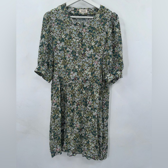 ZADIG & VOLTAIRE Risla Dress Medium Risla Liberty-floral Crinkle Dress In Gelb - Picture 6 of 11